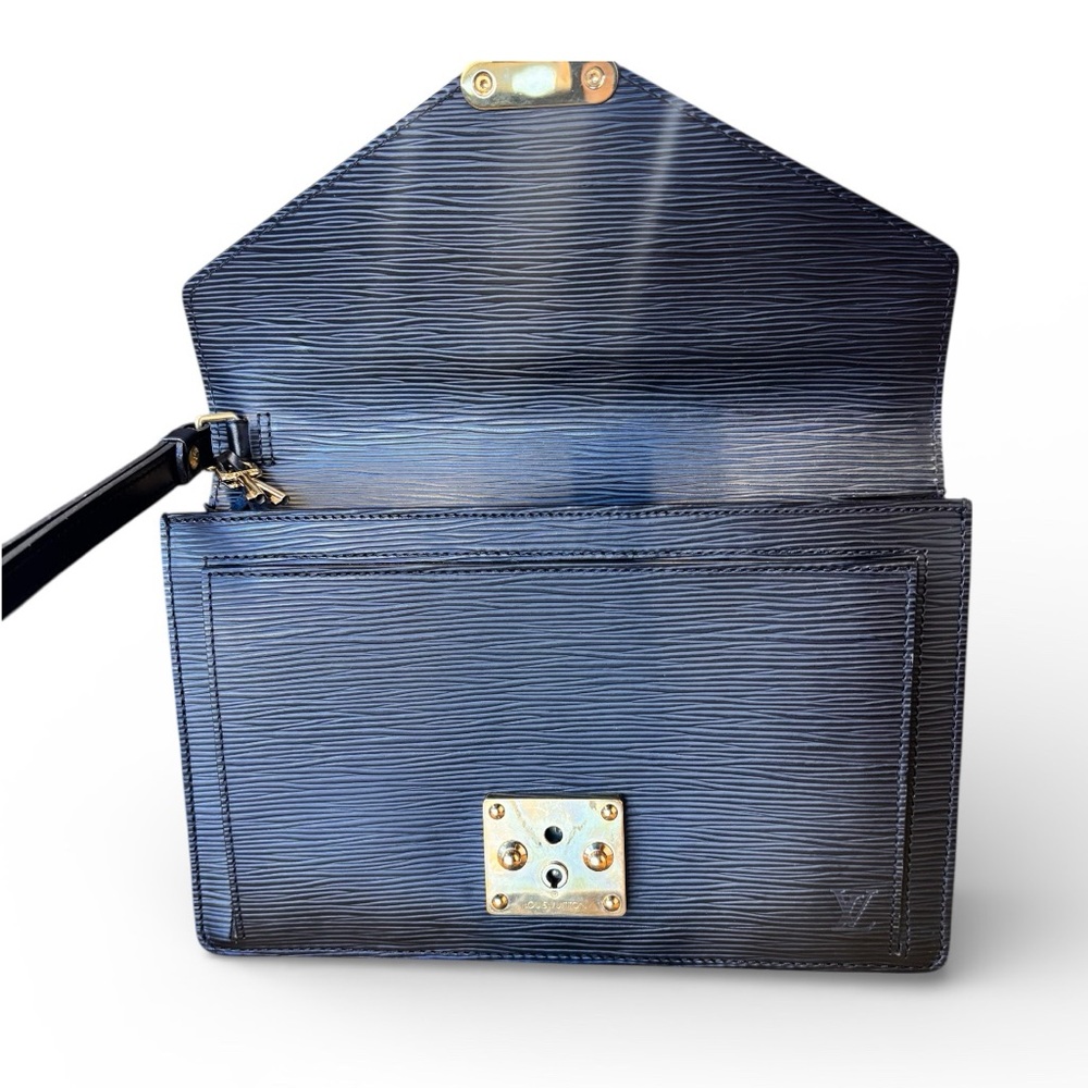 Louis Vuitton Epi Pochette Sellier Dragonne clutch bag in black epi leather - Picture 5 of 11